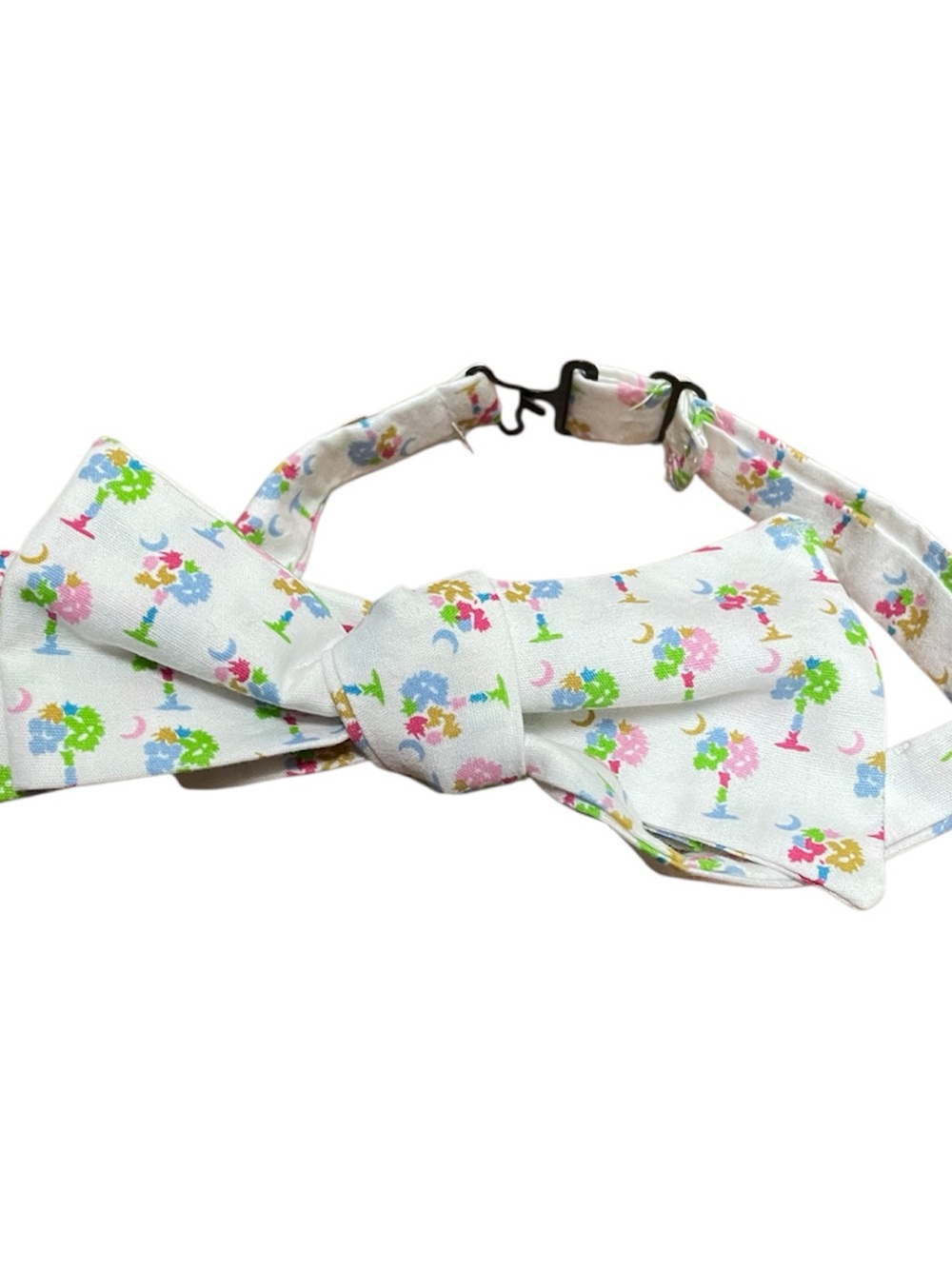 Handmade Men’s Bow Tie - Cotton with Palm Tree Design
